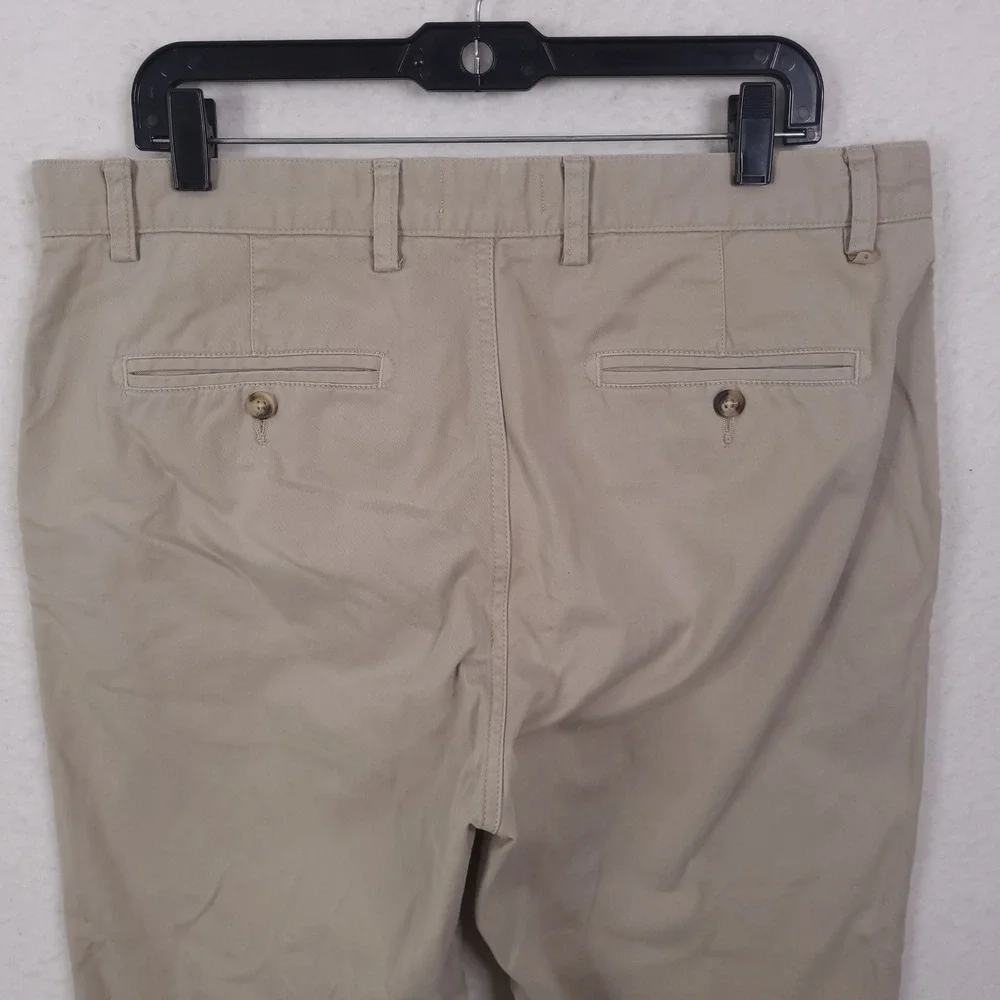 SPOKE Chinos Mens 35x29 Khaki Tan Build B Cotton Stretch Trousers